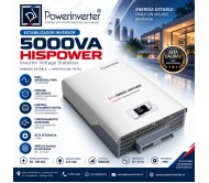 REGULADOR INVERSOR IGBT 220VAC 5000VA HISPOWER
